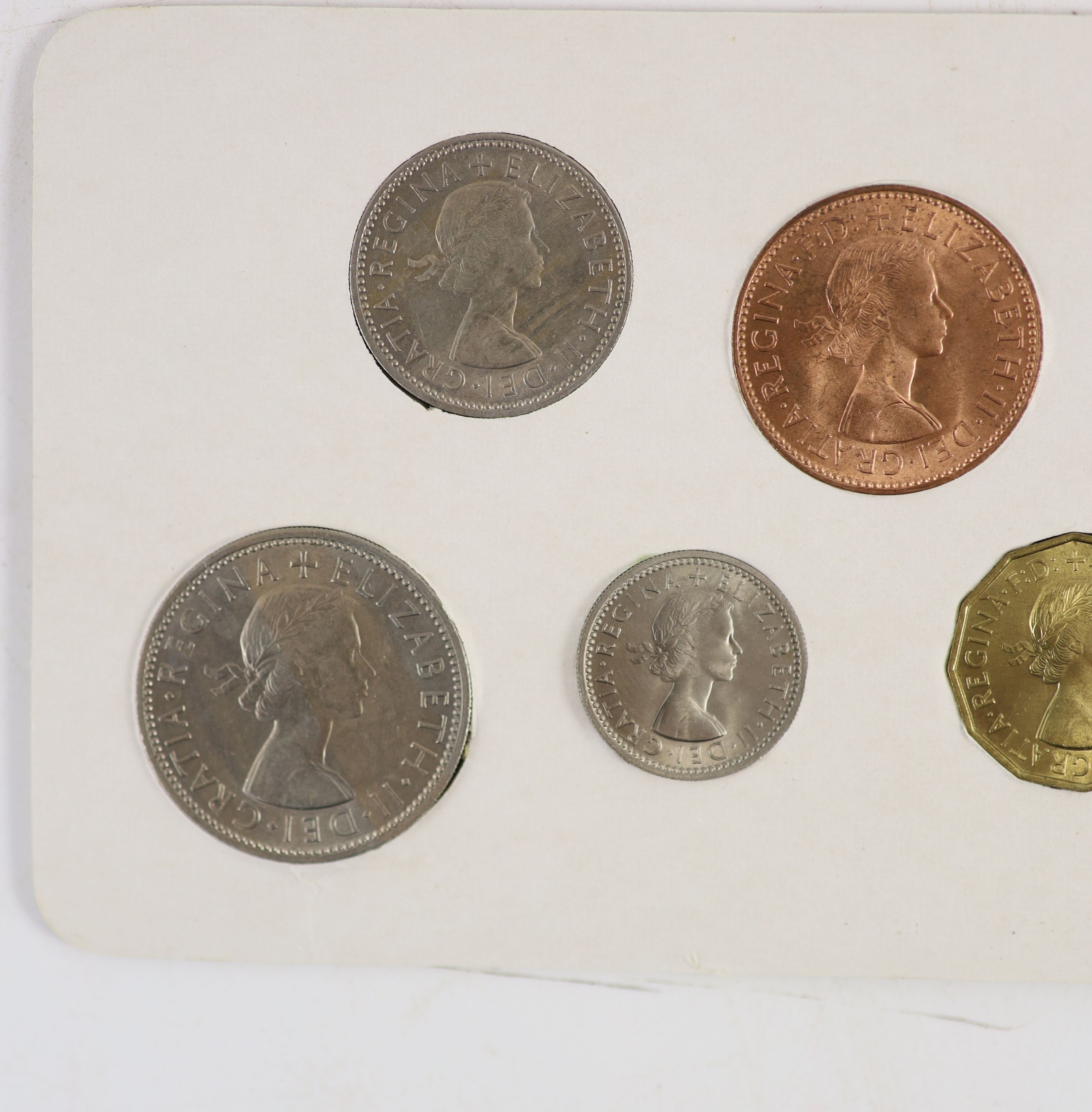 Queen Elizabeth II pre-decimal specimen coin sets for 1953 - 1967, first and second issues, all EF/ - Image 6 of 34