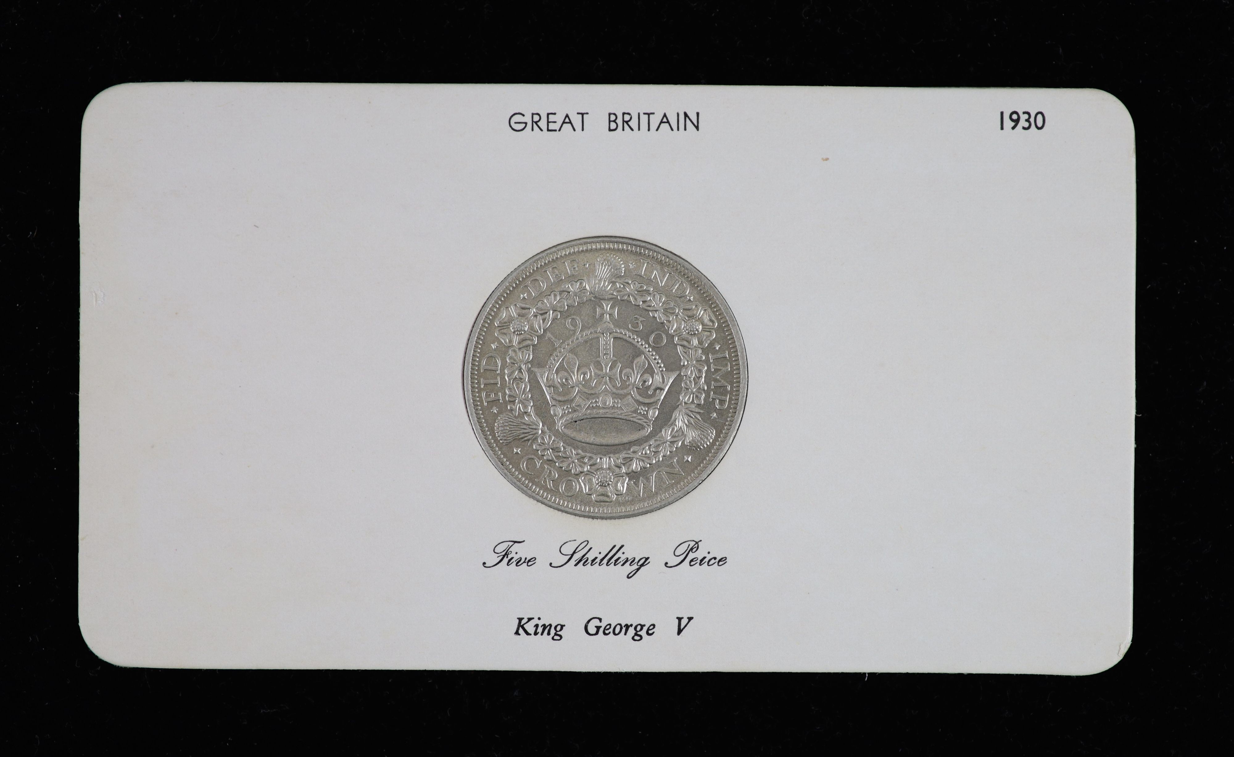 A George V Crown, 1930 (S4036), fourth coinage, cleaned otherwise about EF