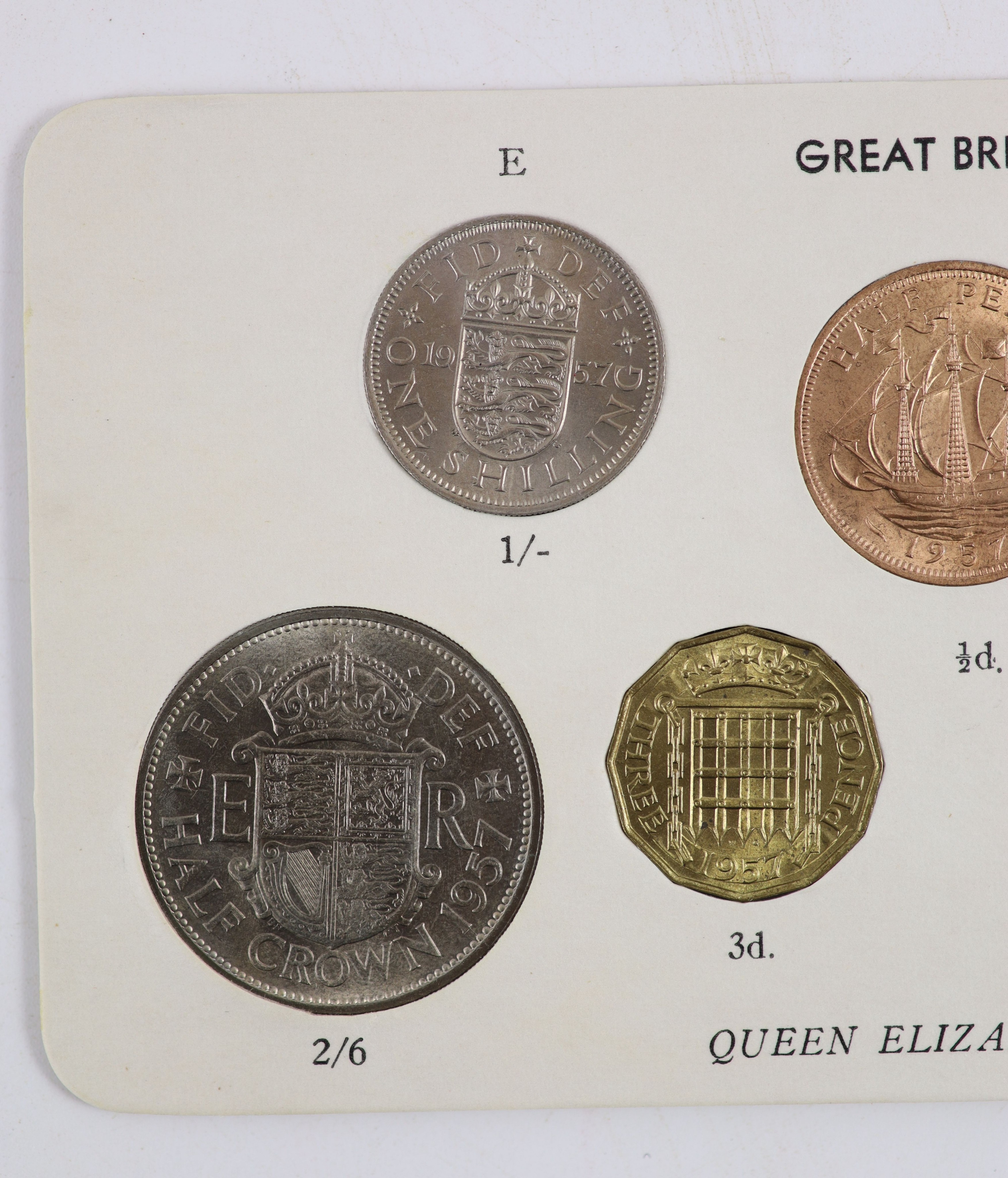 Queen Elizabeth II pre-decimal specimen coin sets for 1953 - 1967, first and second issues, all EF/ - Image 28 of 34