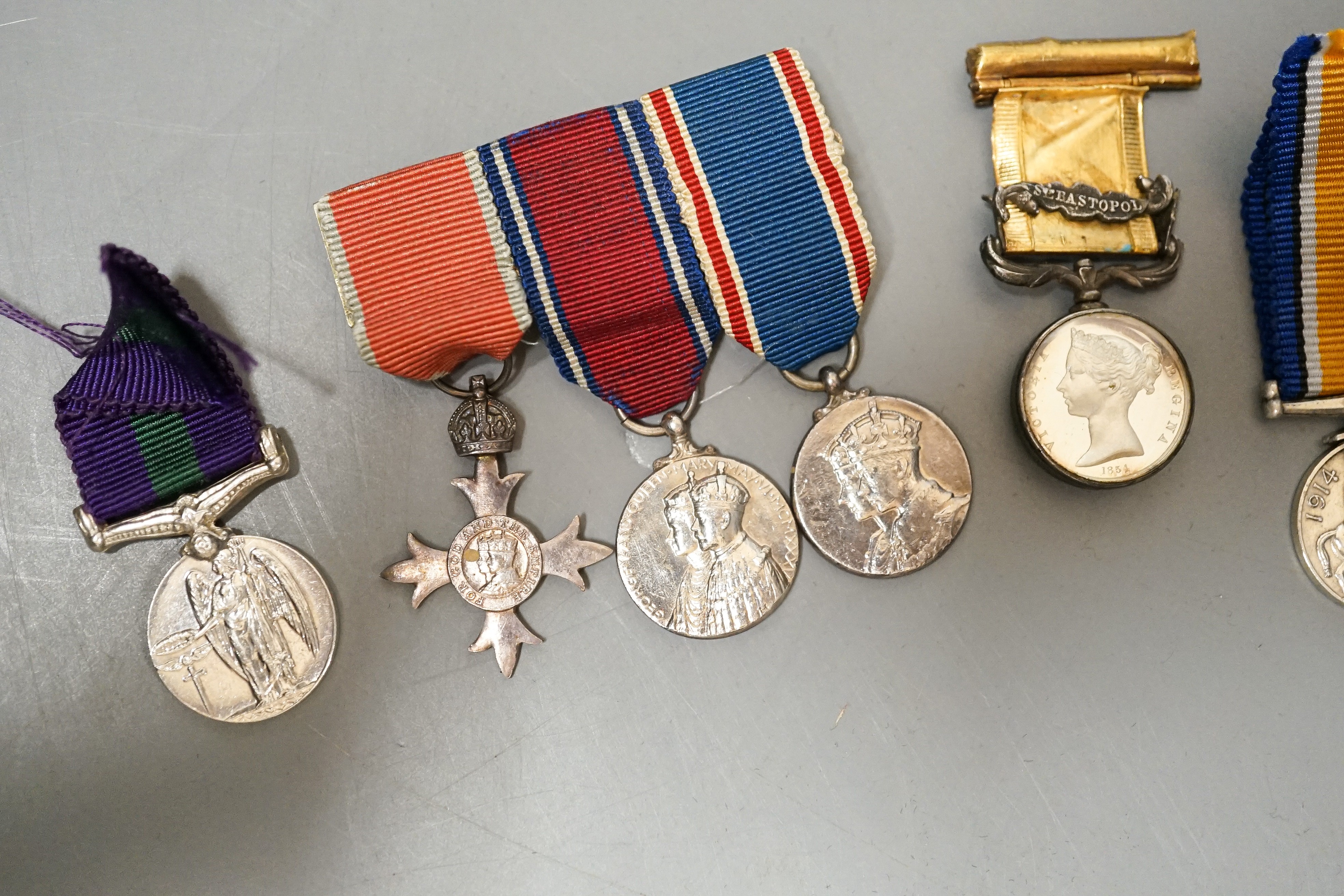 A group of George V and George VI miniature medals, and a miniature Crimea medal - Image 4 of 8