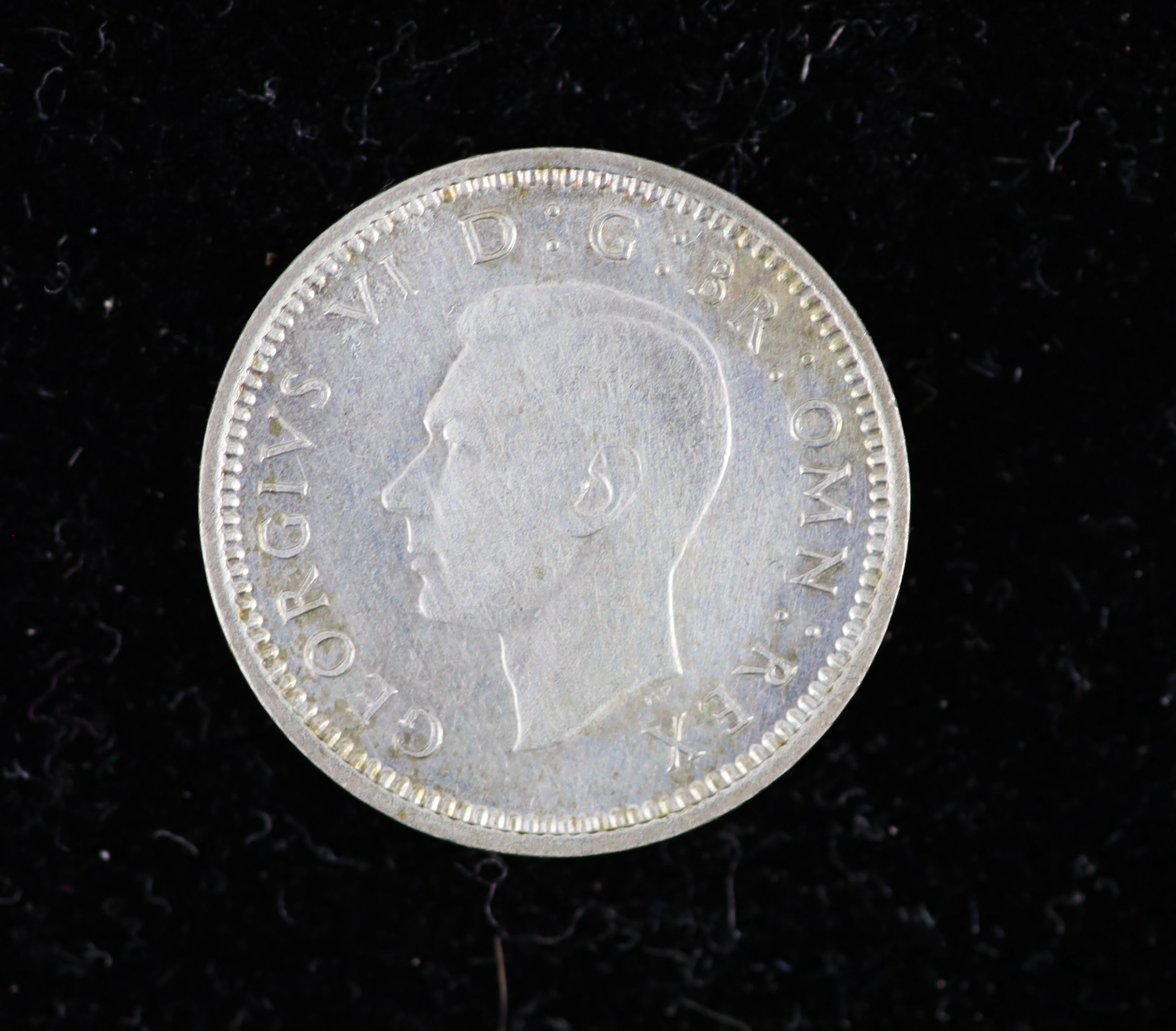 George VI specimen coin sets for 1944 and 1945, including the rare 1944 silver threepence, first - Image 8 of 8
