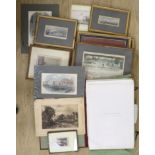 A group of assorted, mostly 19th century, prints