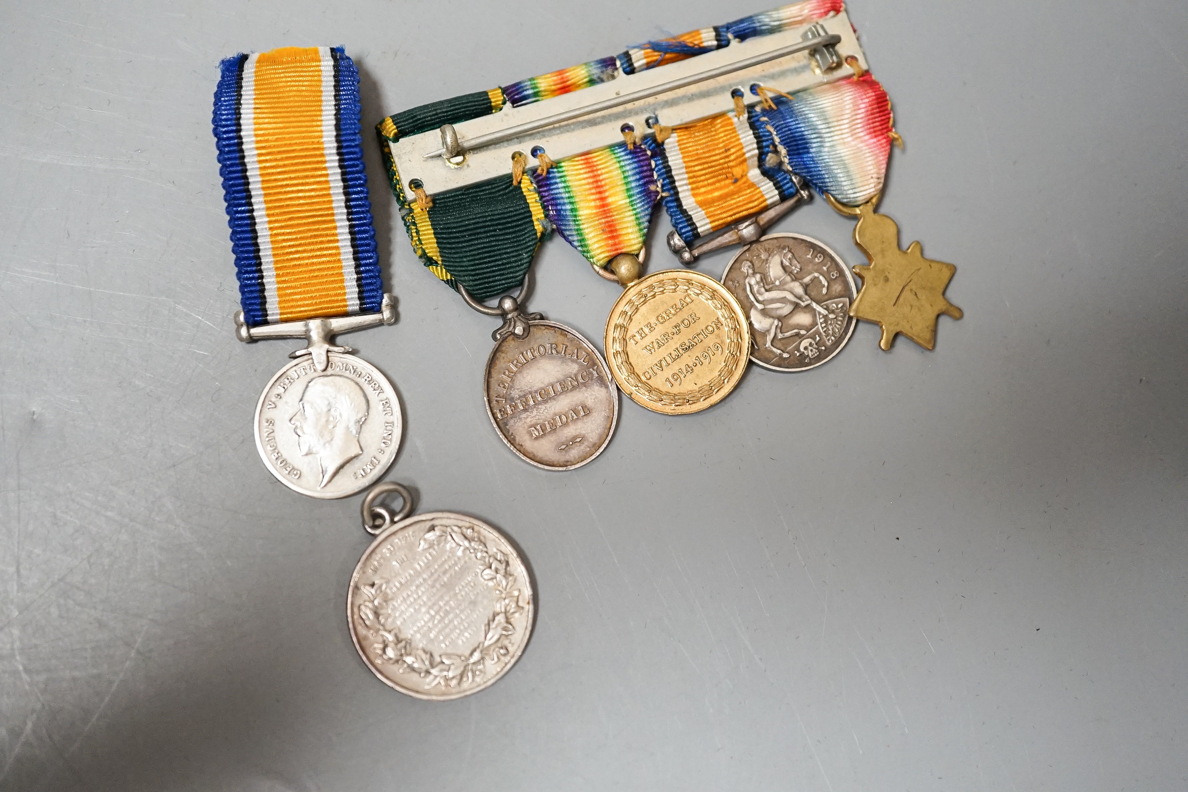 A group of George V and George VI miniature medals, and a miniature Crimea medal - Image 7 of 8