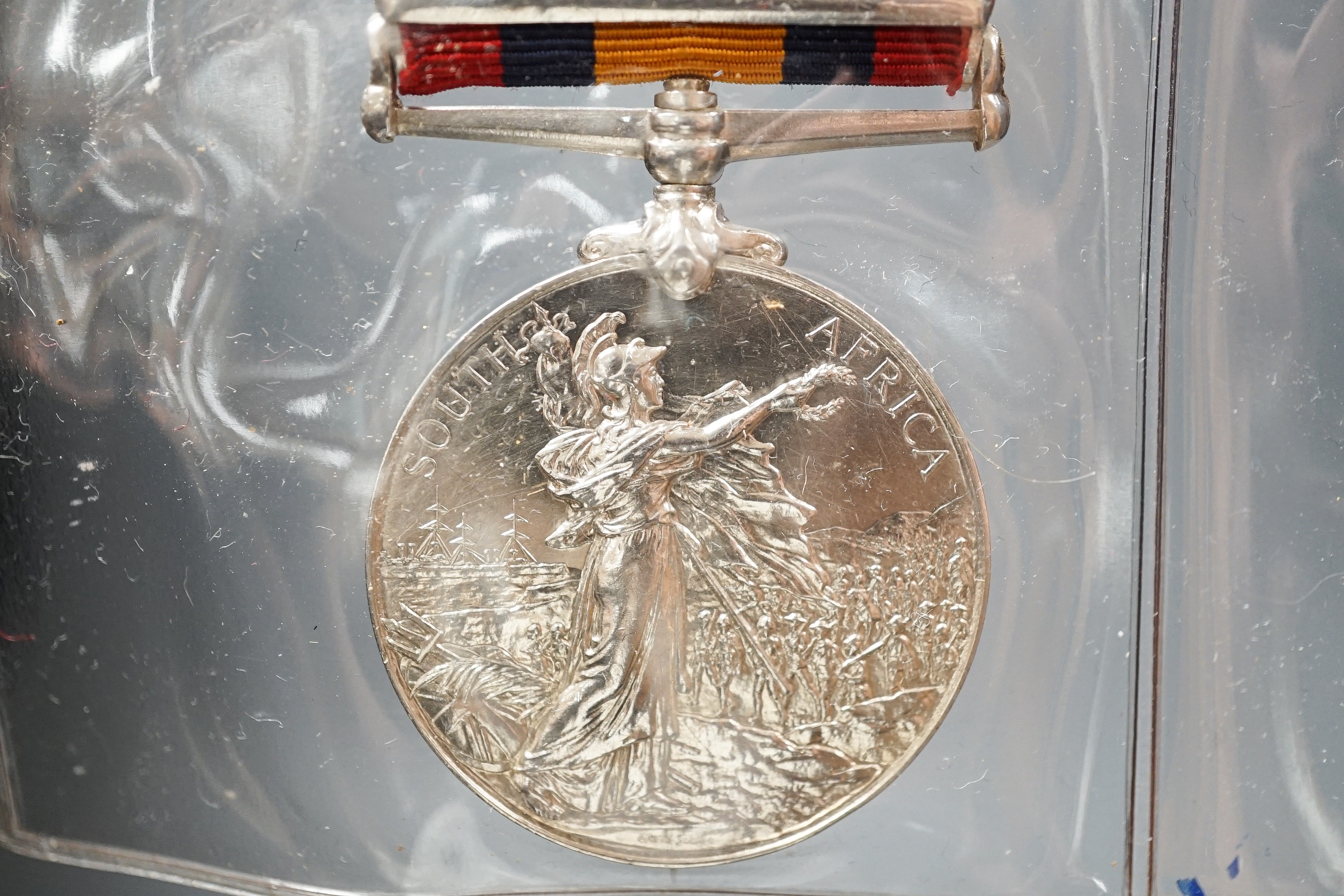 Six military associated medals to include - QSA with four clasps to 184 PTE. T. GRIFFITHS C.I.V., - Image 12 of 13