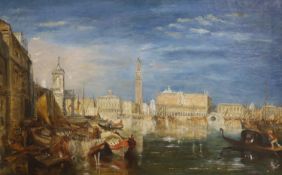After Turner, oil on canvas, Bridge of sighs, 50 x 80cm