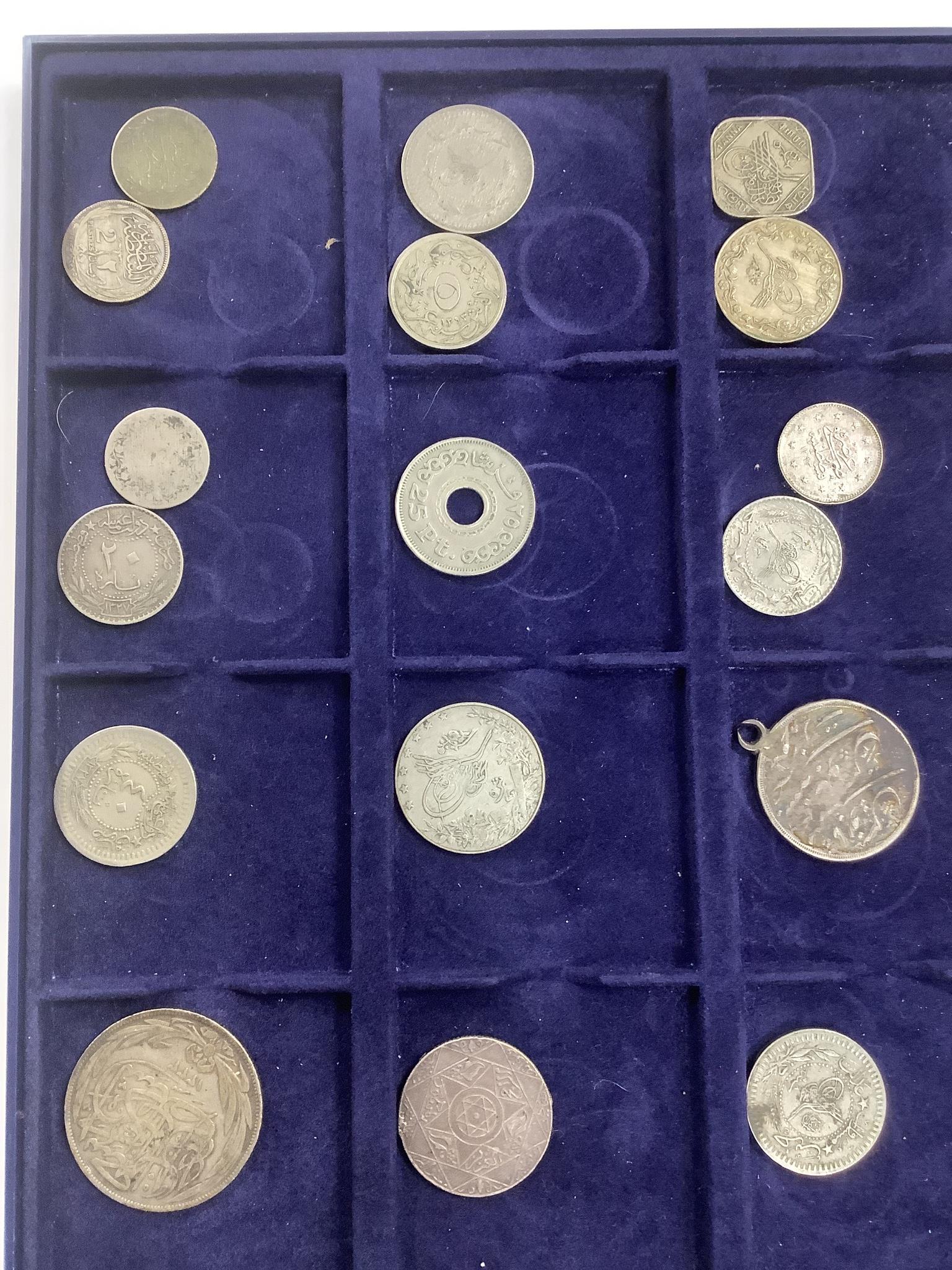 Ottoman Empire and Islamic coins, 19th/20th century, silver and bronze coinage, 12 trays - Image 6 of 13