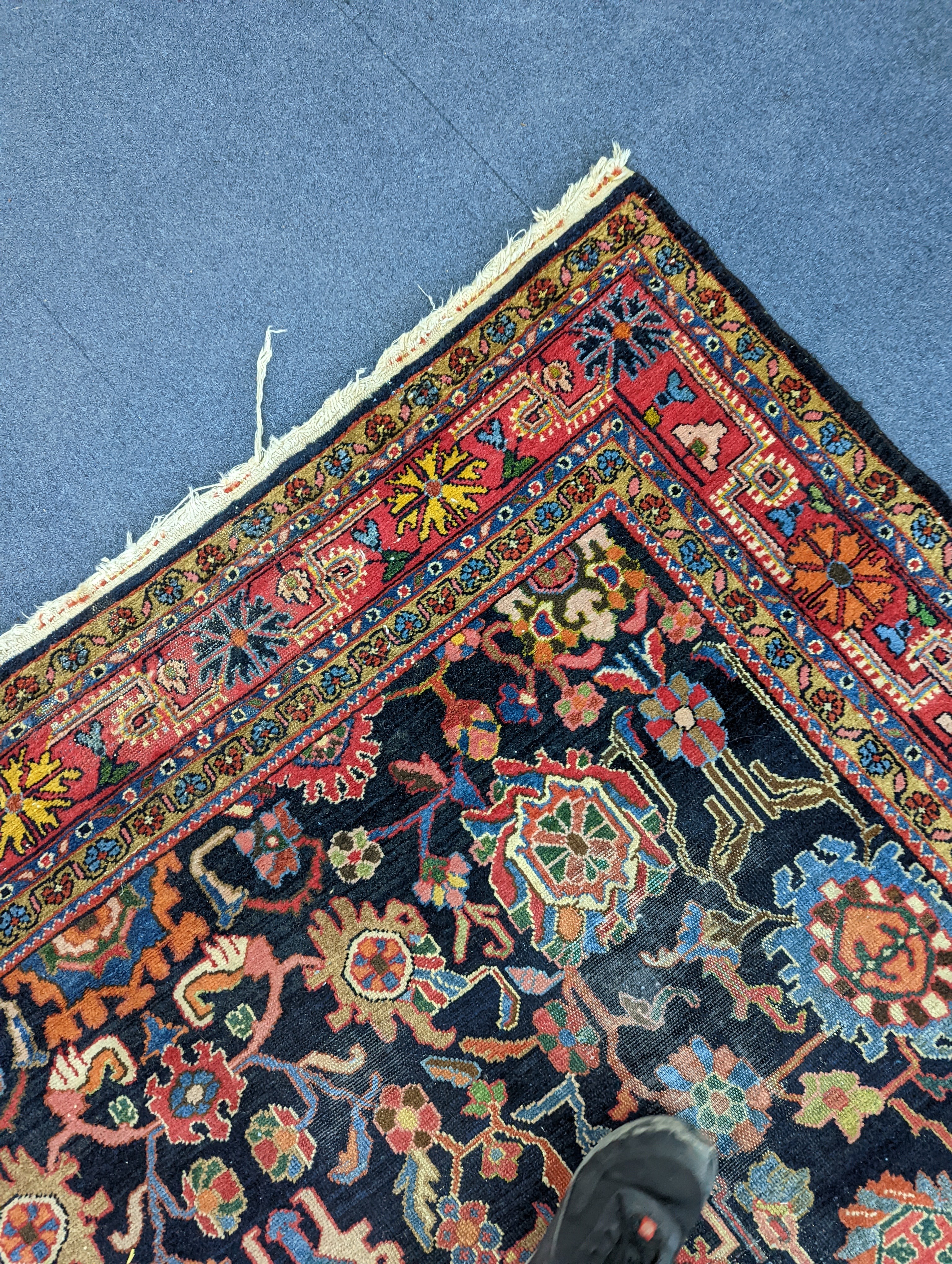 A Heriz / Moghal blue ground carpet, 340 x 206cm - Image 13 of 13