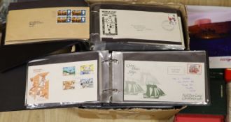 A large collection of Royal Mint first day covers, 1960's-2005, in albums and a large quantity of