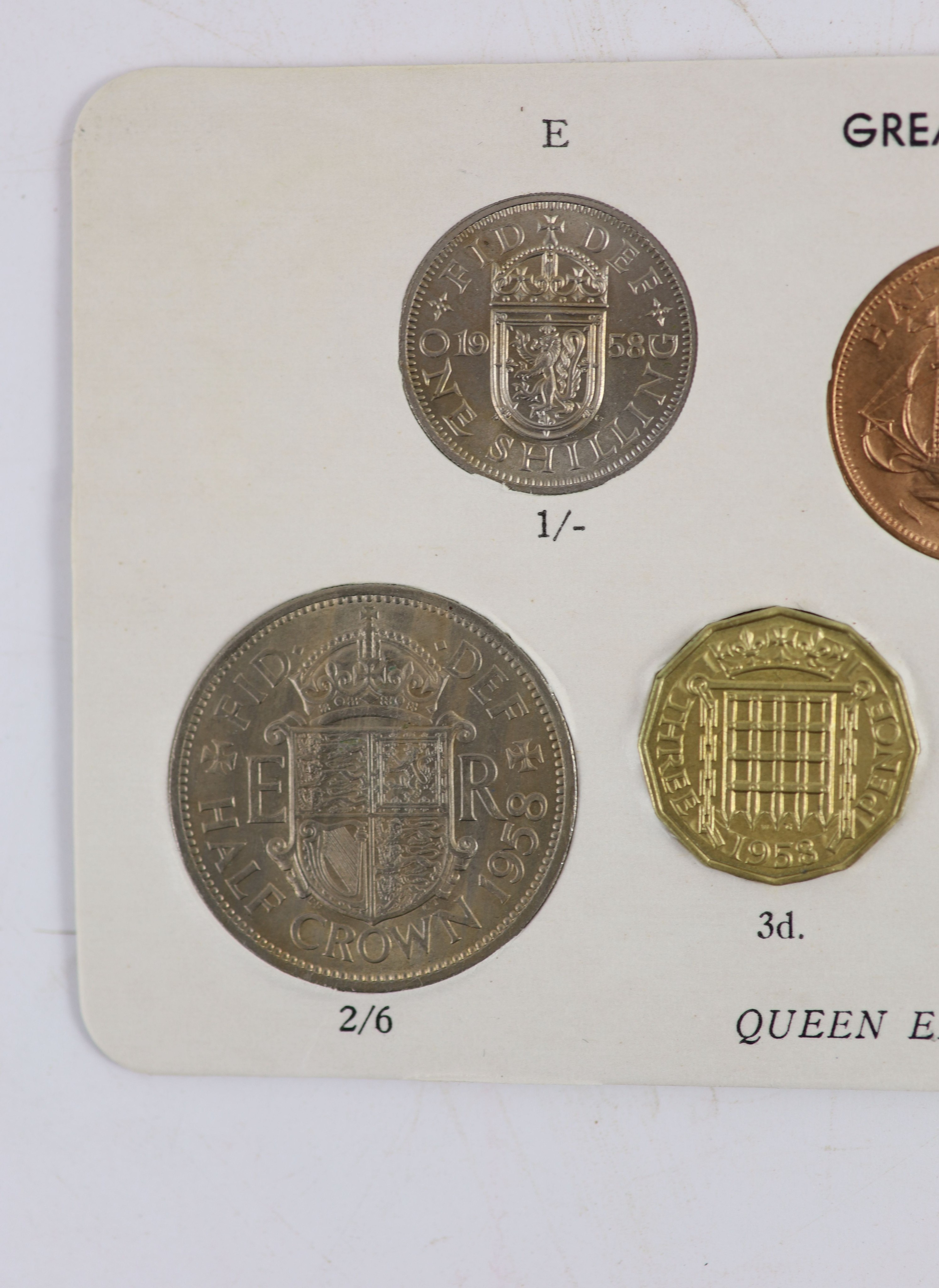 Queen Elizabeth II pre-decimal specimen coin sets for 1953 - 1967, first and second issues, all EF/ - Image 32 of 34