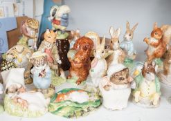 A collection Beswick, Royal Albert and Border Fine Arts Beatrix Potter figures