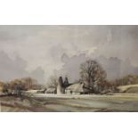 Rowland Hilder (1905-1993), limited edition colour print, Kentish scene, signed in pencil, 45 x