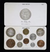 George VI specimen set of eleven coins, 1937, first coinage, comprising Crown, halfcrown, florin, ‘