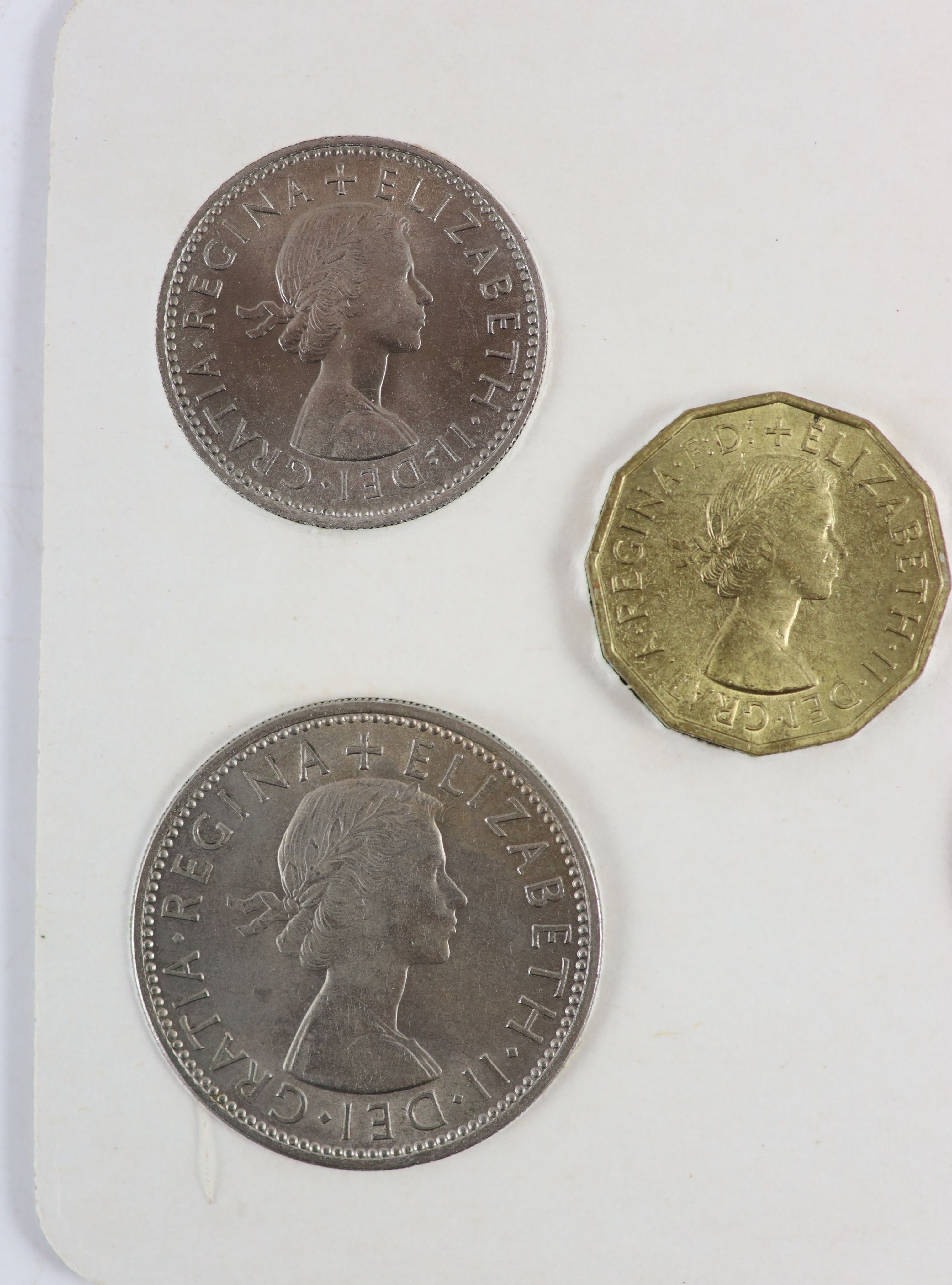 Queen Elizabeth II pre-decimal specimen coin sets for 1953 - 1967, first and second issues, all EF/ - Image 26 of 34