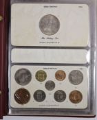 Queen Elizabeth II pre-decimal specimen coin sets for 1953 - 1967, first and second issues, all EF/
