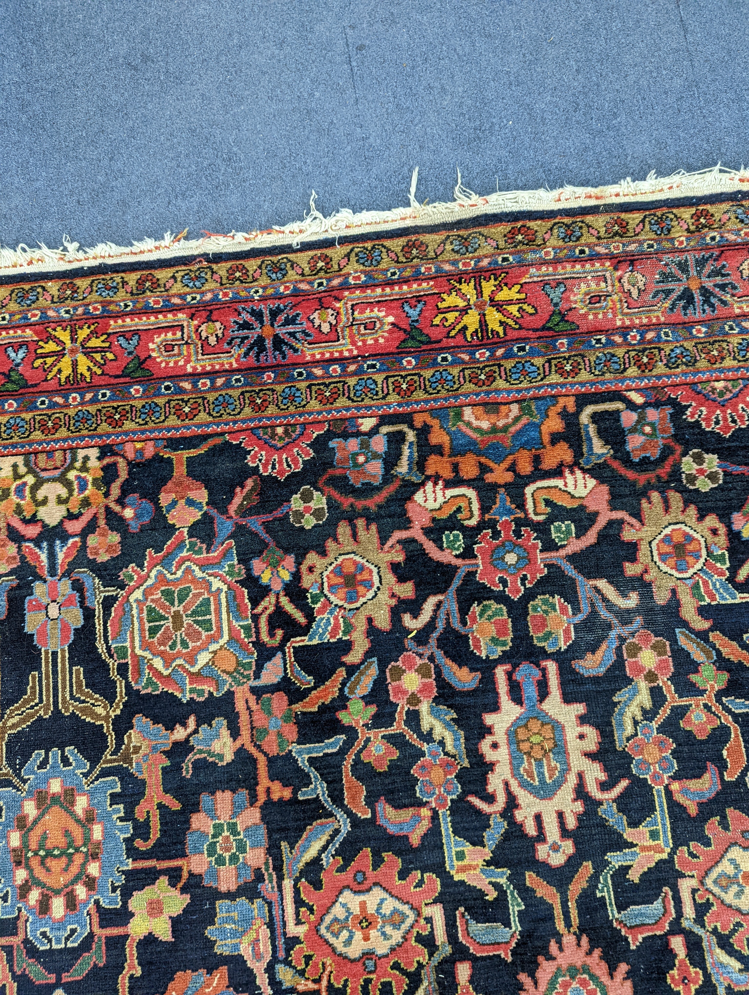 A Heriz / Moghal blue ground carpet, 340 x 206cm - Image 12 of 13