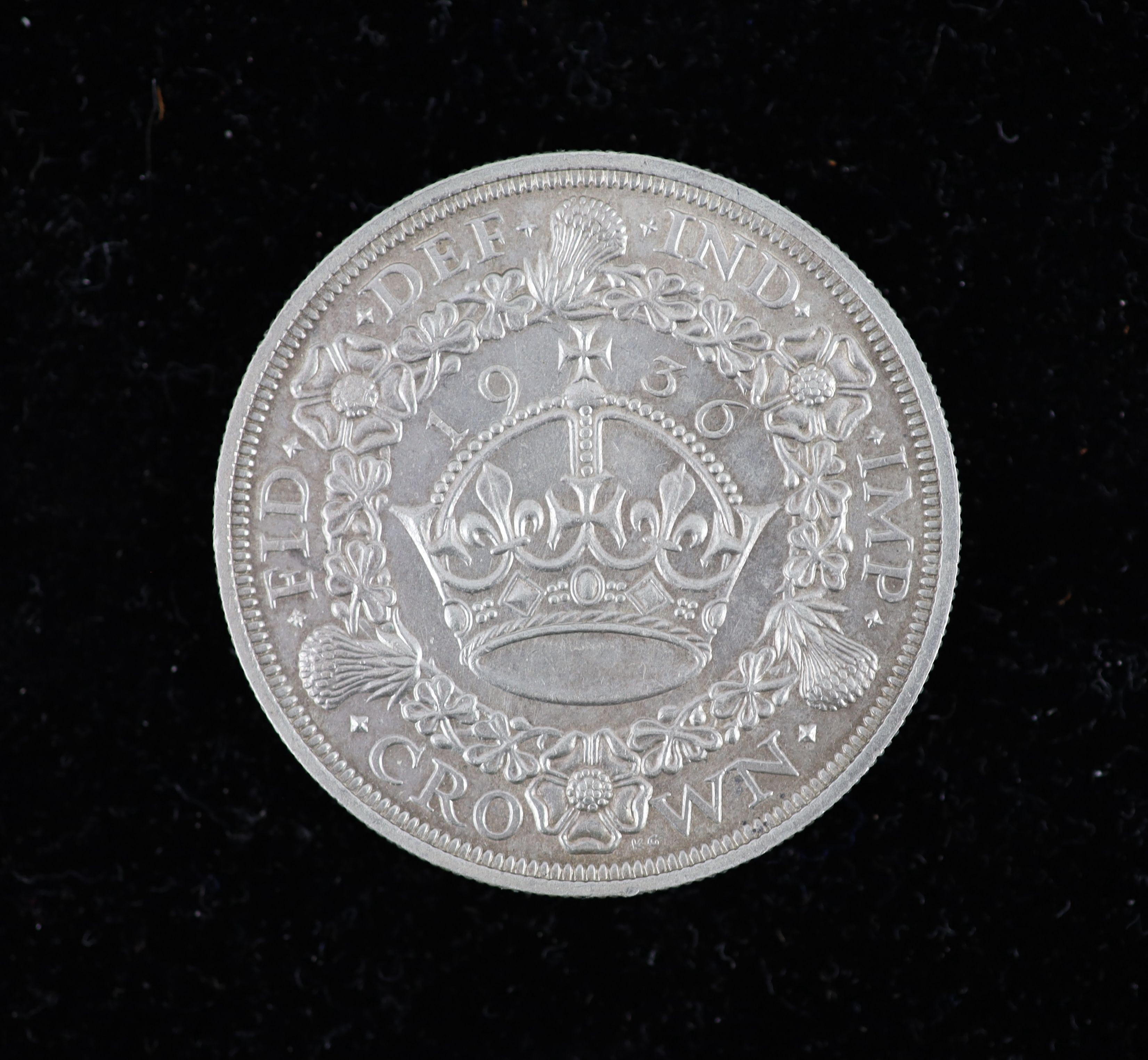 George V specimen set of nine coins, 1936, fourth coinage,comprising Crown (S4036), cleaned about - Image 5 of 6