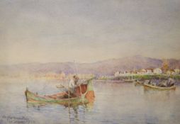 Arthur Legge (1859-1942), watercolour with bodycolour, On The Arna, Italy, signed and dated 1925