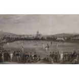 Phillips after Drummond and Basebe, engraving, The Cricket Match between Sussex and Kent at