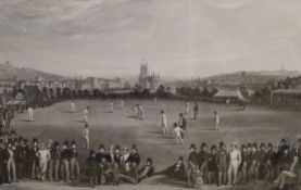 Phillips after Drummond and Basebe, engraving, The Cricket Match between Sussex and Kent at