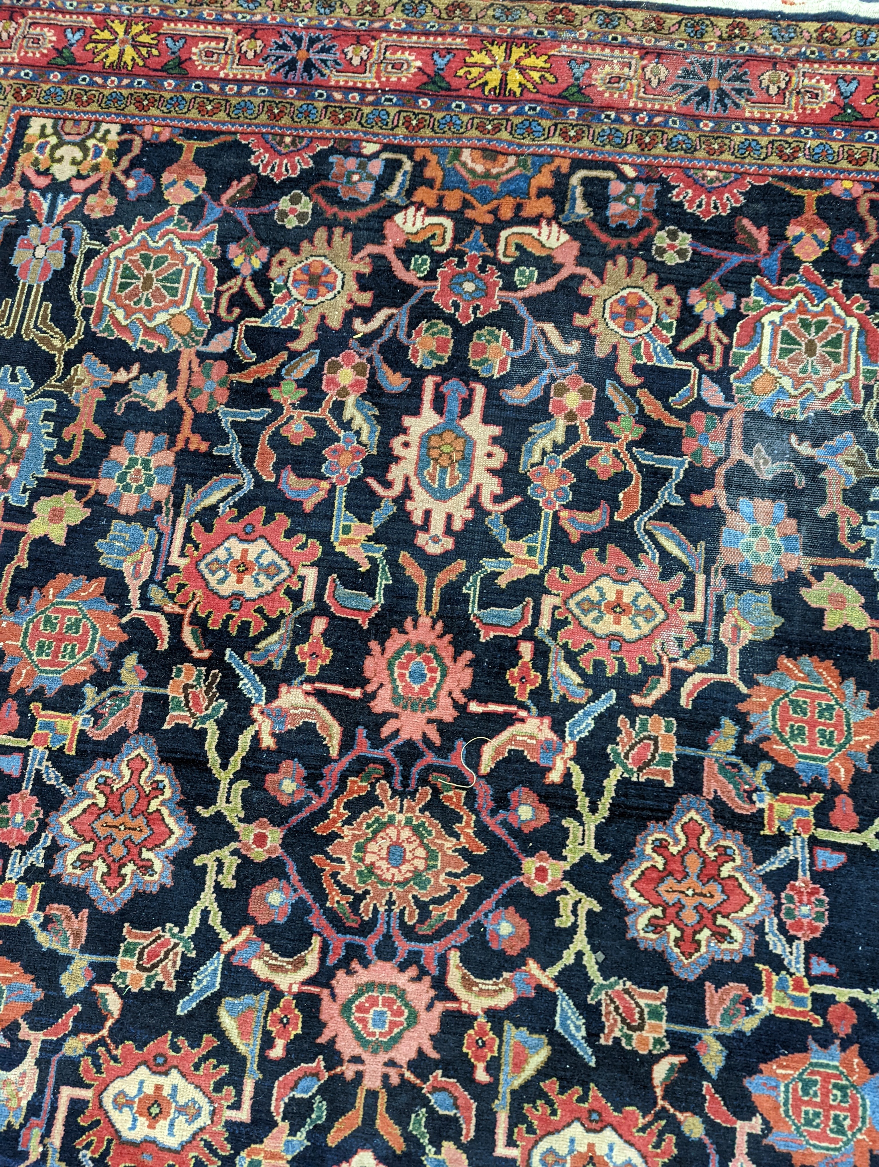 A Heriz / Moghal blue ground carpet, 340 x 206cm - Image 9 of 13