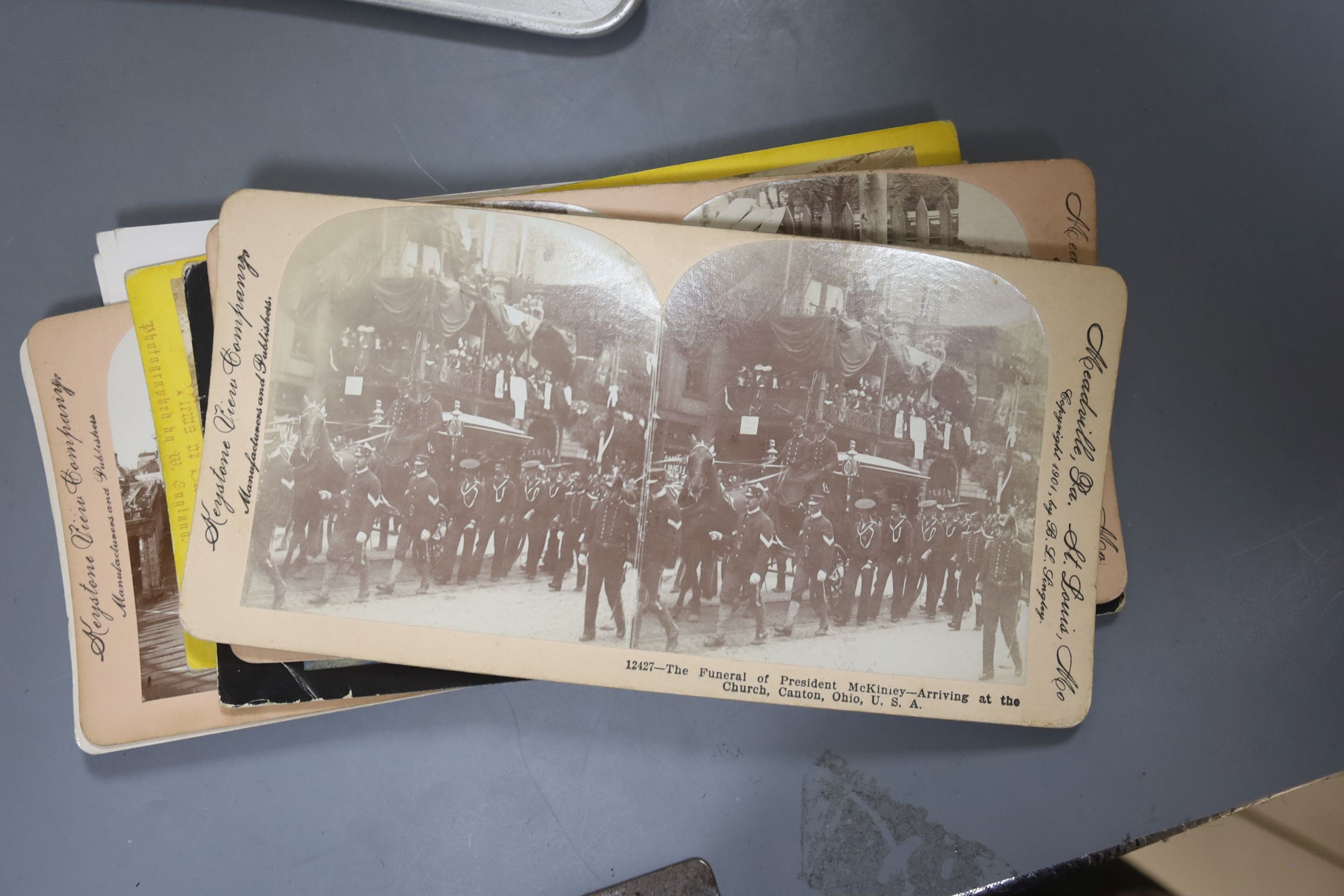 A boxed stereoscopic viewer and collection of cards,viewer 32 cms long. - Image 6 of 6