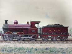 Railwayana. a group of watercolours and blueprints of rolling stock, most with L.M & S.R. (N.C.C)