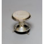 A George V miniature model of a font?, with presentation inscription the the Company of