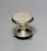 A George V miniature model of a font?, with presentation inscription the the Company of