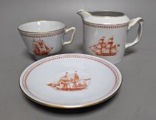 A Spode 'Tradewinds' fruit bowl and matching tea service for six settings