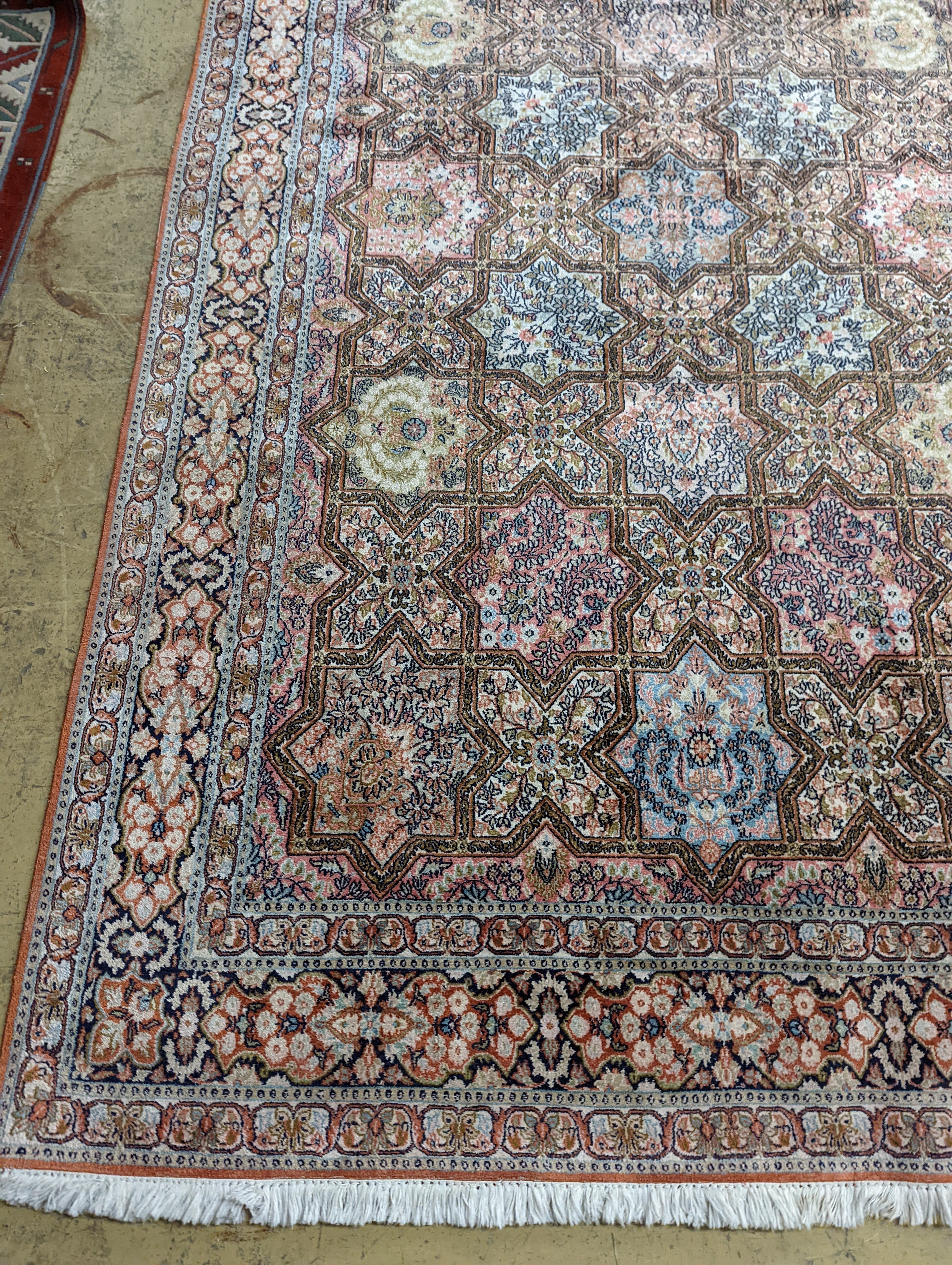 Two Turkish rugs and a Persian rugs. Largest, 284x172cm. - Image 9 of 20