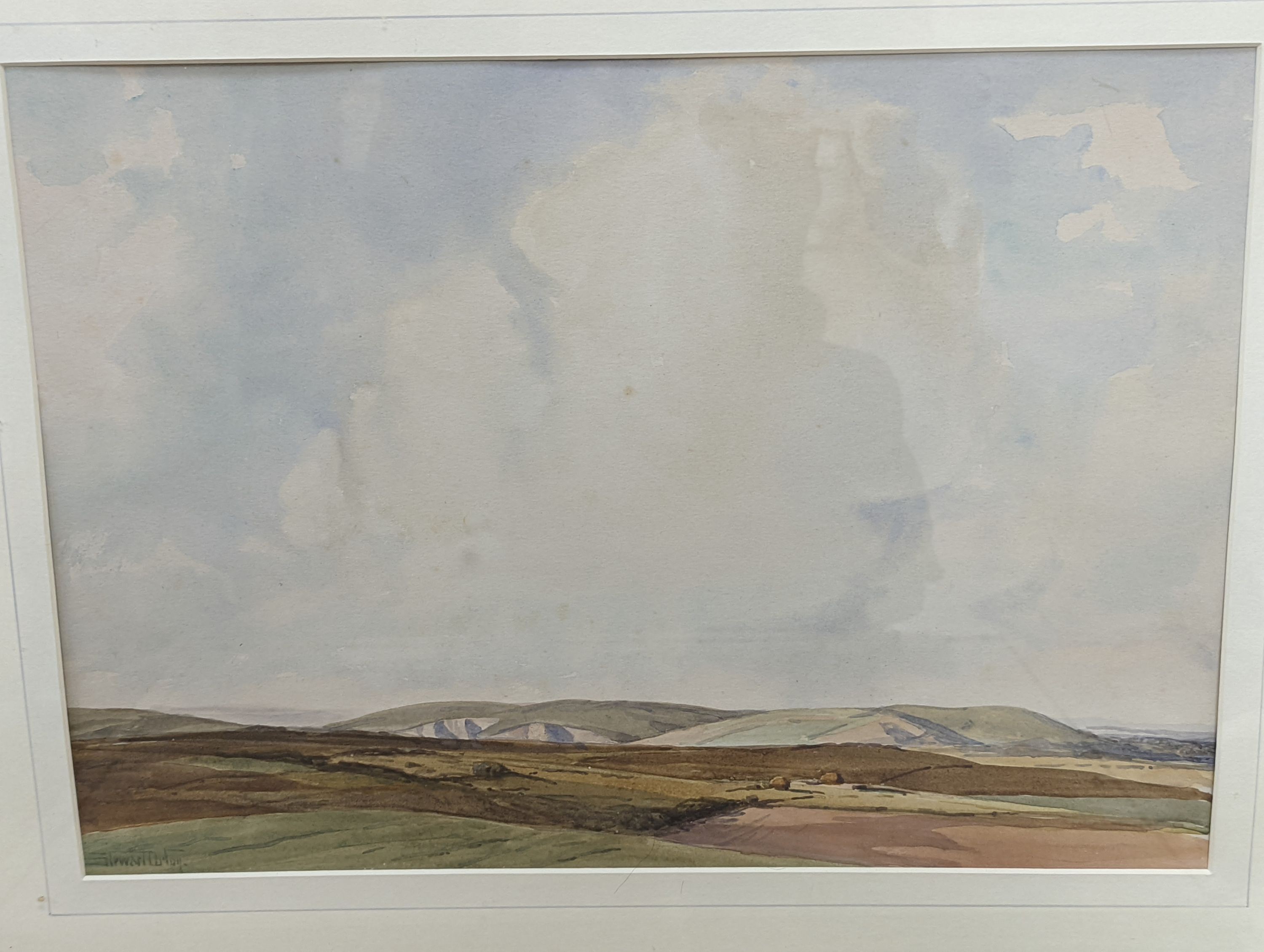 Walter Robert Stewart Acton (1879-1960), four Downland watercolours including Lewes Chalk Pit and - Image 4 of 5