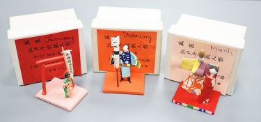 Japanese dolls- months of the year- 12 total