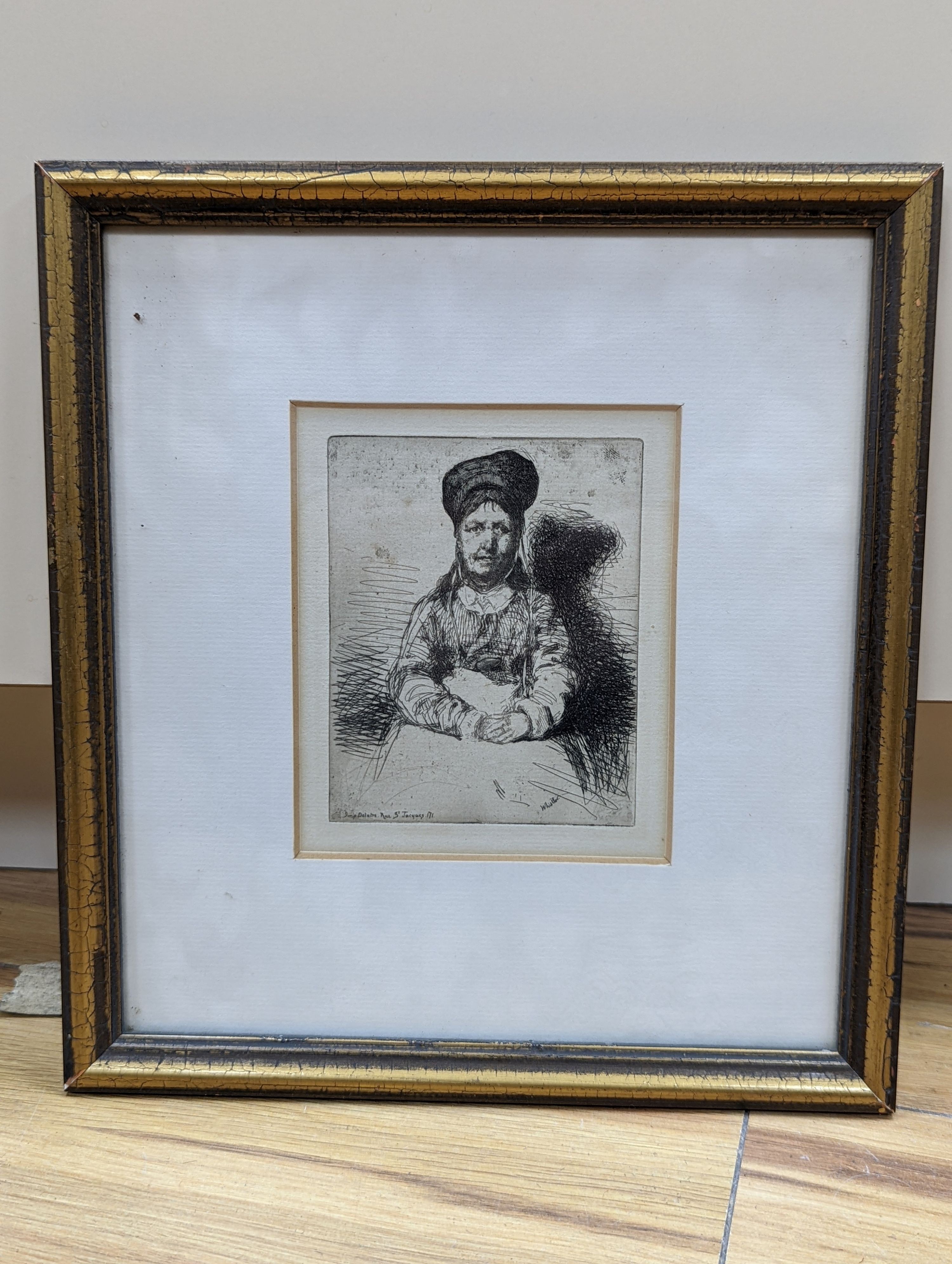 James Abbott MacNeill Whistler (1834-1903), etching, La Rétameuse (The Tinker) , signed in the - Image 2 of 4