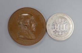 Two early 20th century commemorative medallions
