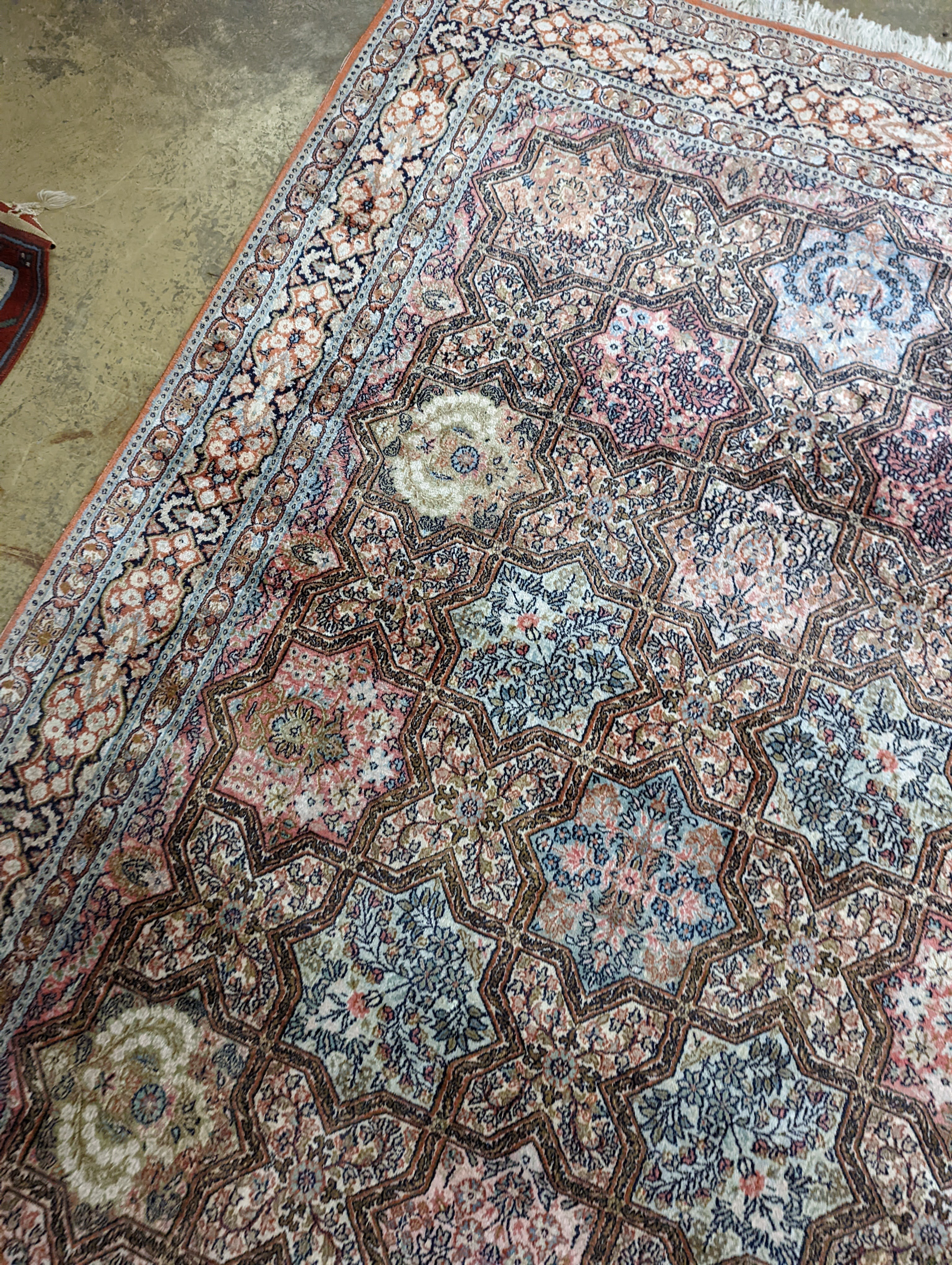 Two Turkish rugs and a Persian rugs. Largest, 284x172cm. - Image 12 of 20