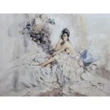 Gordon King, limited edition print, Isabella, signed in pencil, 498/600, 46 x 61cm