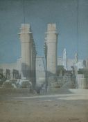 Robert George Talbot Kelly (1861-1934), watercolour, 'Temple at Karnak', signed and dated, 1914,