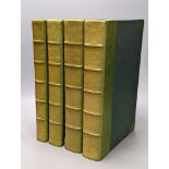 ° Lipsius, Justus - Opera Omnia ... 4 vols. some text engravings; recently rebound green half