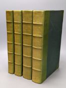 ° Lipsius, Justus - Opera Omnia ... 4 vols. some text engravings; recently rebound green half