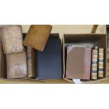 ° Old Leather - a miscellany, various dates and bindings, approx. 25 in total