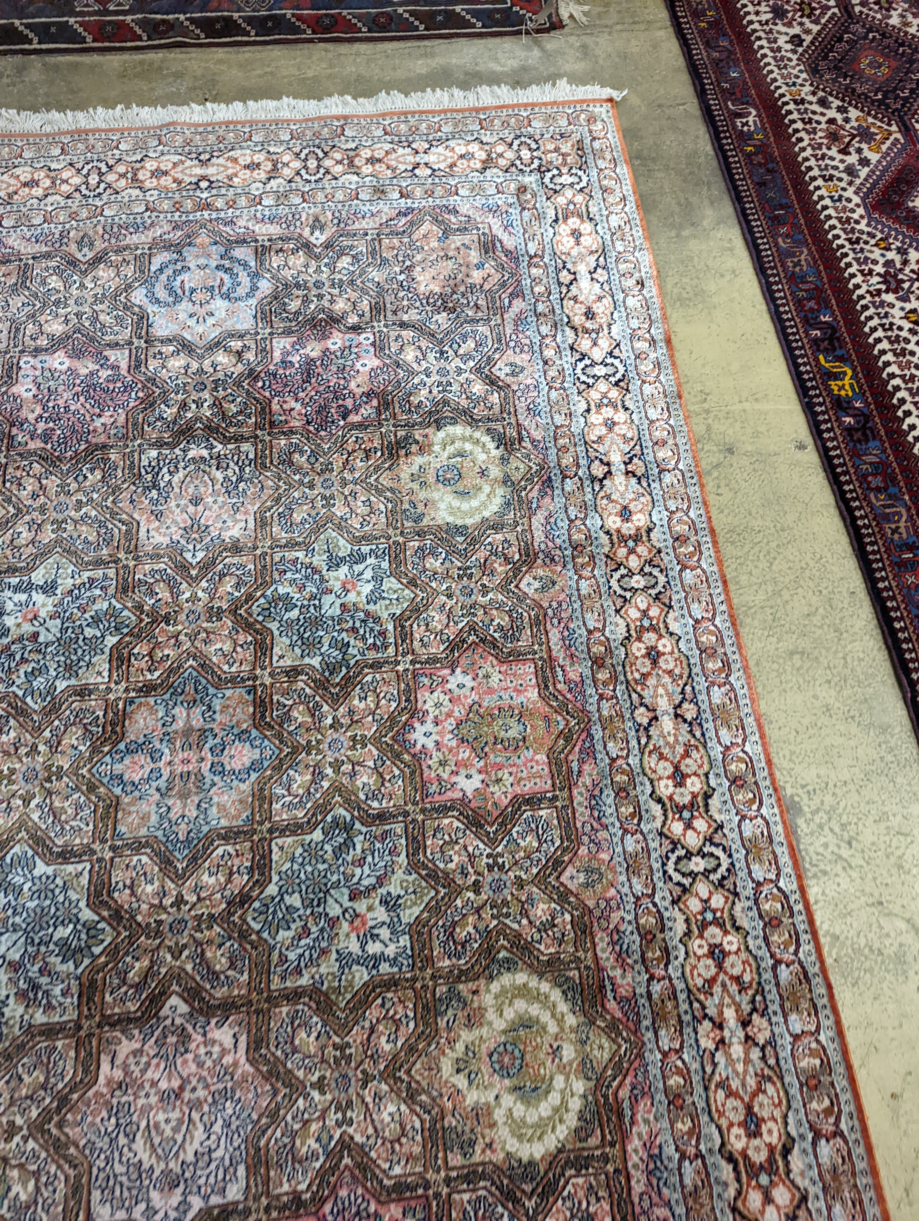 Two Turkish rugs and a Persian rugs. Largest, 284x172cm. - Image 11 of 20