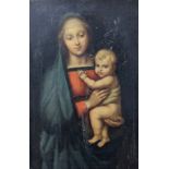 After Raphael, oil on panel, The Madonna del Granduca, 20 x 13cm.