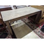 An oak Farmhouse Table. W-153cm, D-68cm, H-77cm.