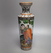 A Chinese famille rose vase