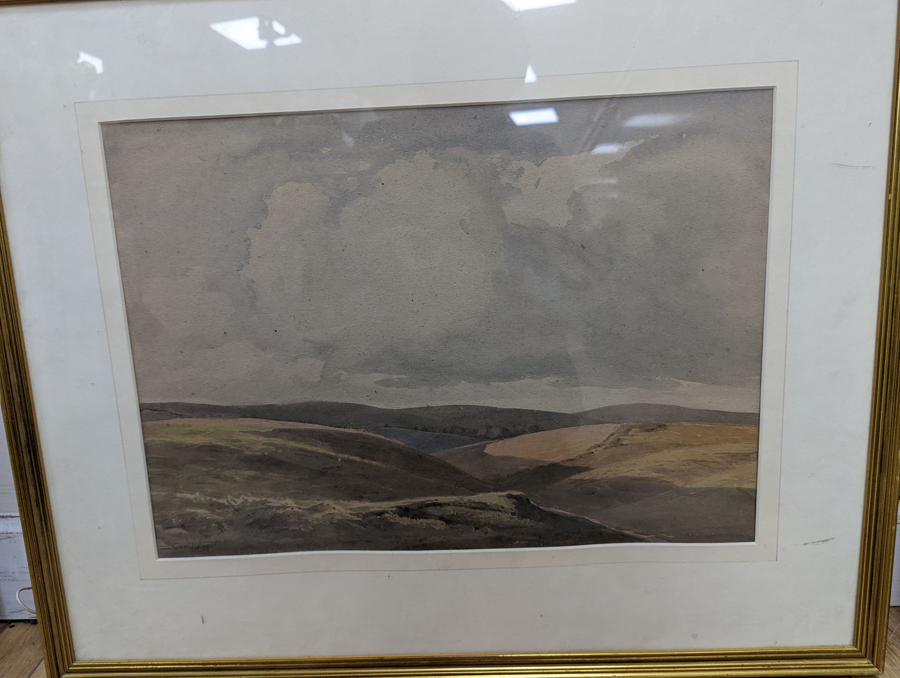 Walter Robert Stewart Acton (1879-1960), four Downland watercolours including Lewes Chalk Pit and - Image 3 of 5