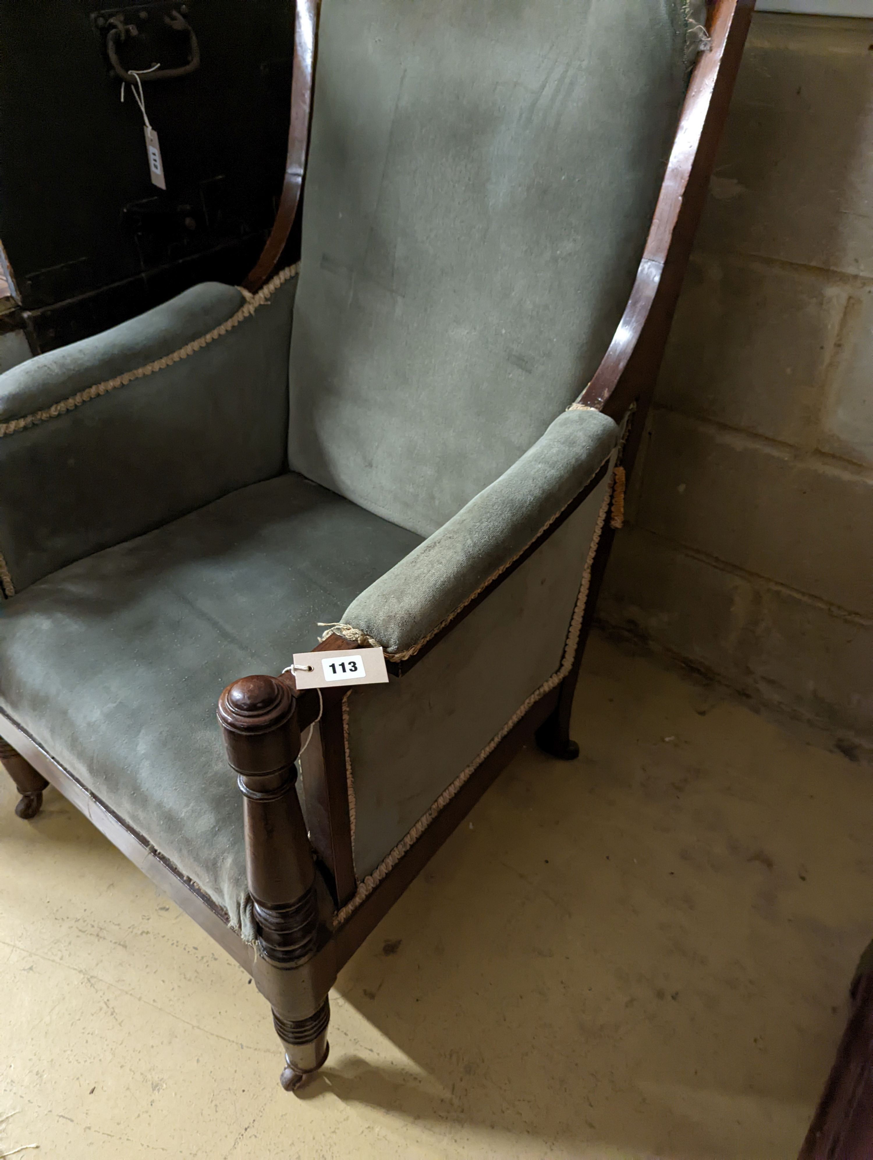 A William IV mahogany armchair. H-107cm. - Image 2 of 5