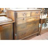 A George III North Country mahogany chest of drawers, 118 cm wide, 55 cm deep, 109 cm high