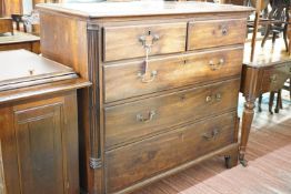 A George III North Country mahogany chest of drawers, 118 cm wide, 55 cm deep, 109 cm high