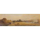 Robert Thorne Waite (1842-1935), watercolour, 'Autumn, Steyning', signed with artist's label