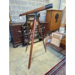 A Victorian telescope on a stand